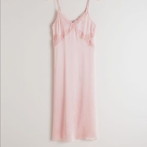 &Other Stories Satin Midi Slip Dress